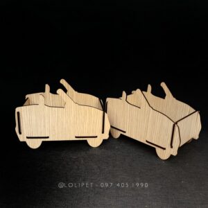 WOODEN HAMSTER CAR BATHROOM – ASSEMBLED