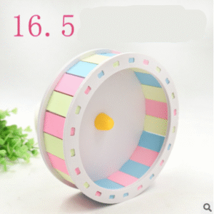 Rainbow wooden wheel for hamster.
